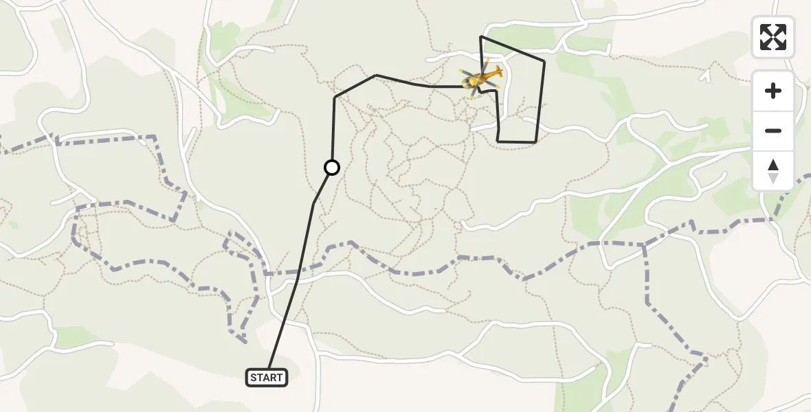 Flugroute Ambulanzhubschrauber Pommelsbrunn - Hirschbach, 27 September 2026, 15:42