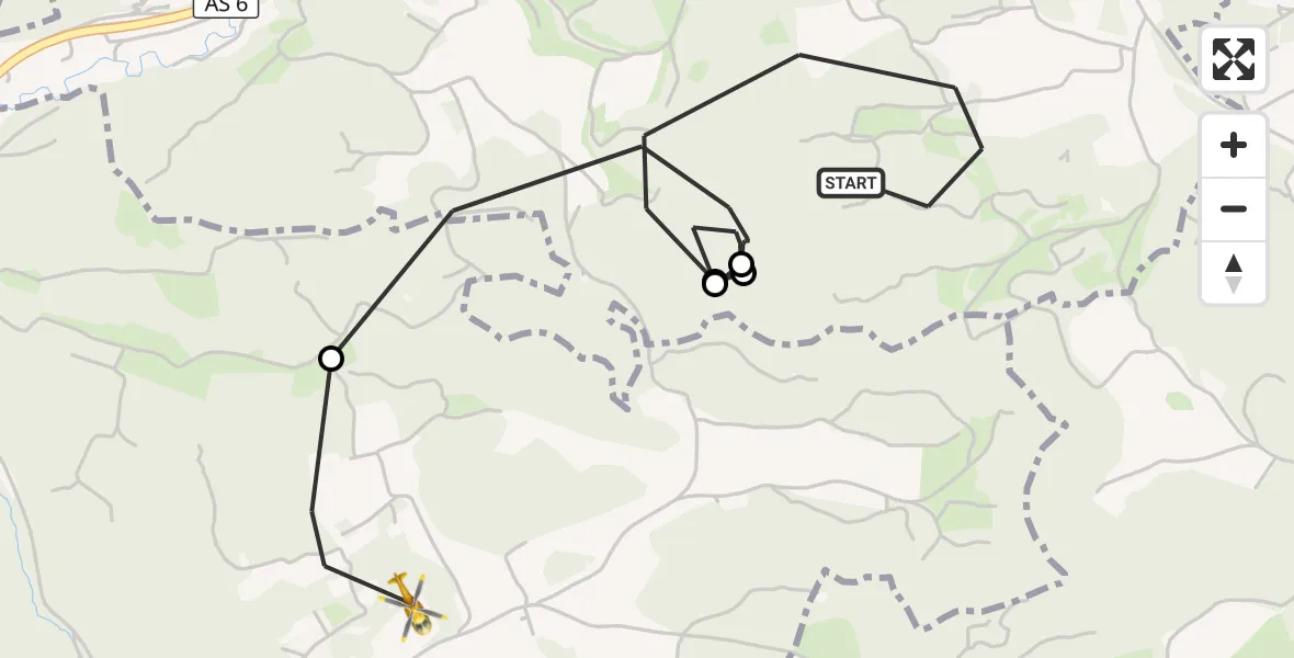 Flugroute Ambulanzhubschrauber Hirschbach - Pommelsbrunn, 27 September 2026, 15:48