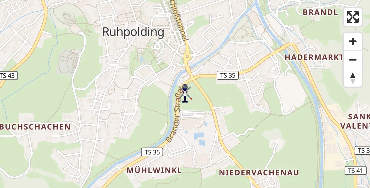 Flugroute Polizeihubschrauber Ruhpolding - Ruhpolding, 27 September 2026, 15:48