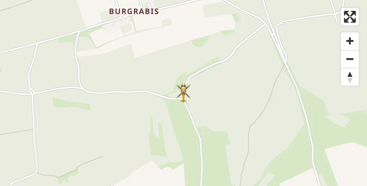 Flugroute Rettungshubschrauber Schlöben - Schlöben, 27 September 2026, 17:27