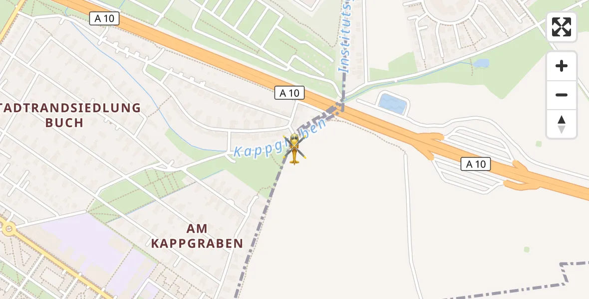 Flugroute Rettungshubschrauber Panketal - Panketal, 28 September 2026, 12:01