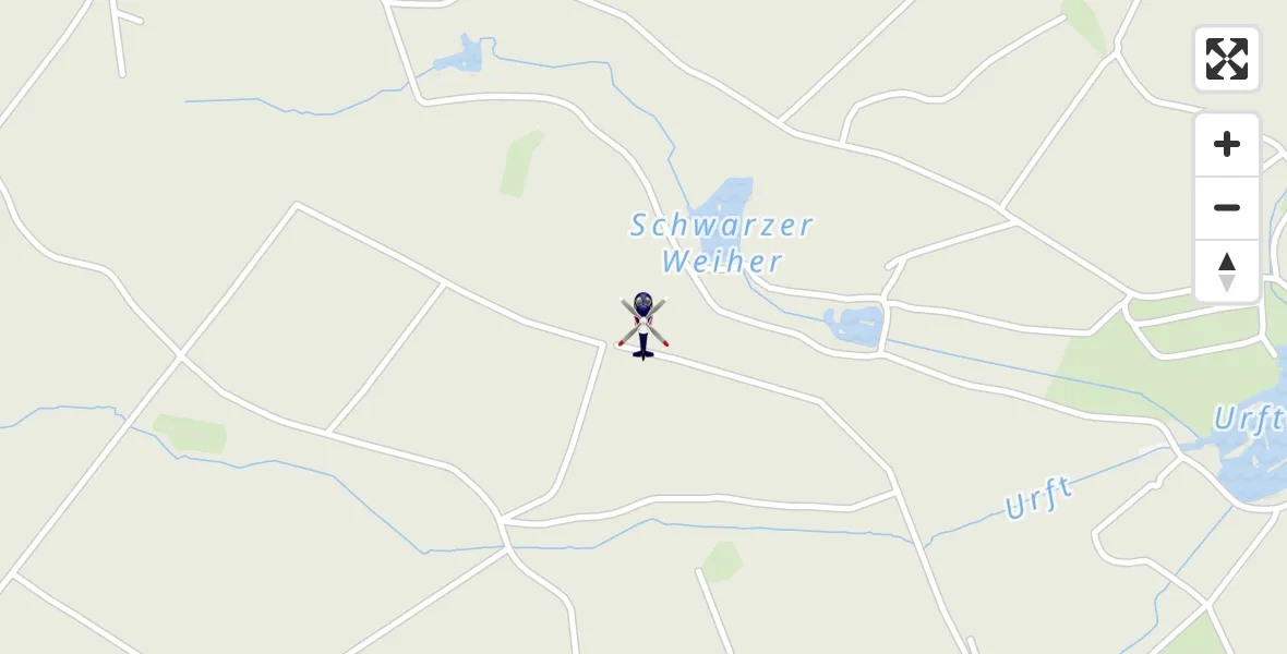 Flugroute Polizeihubschrauber Dahlem - Dahlem, 28 September 2026, 12:52