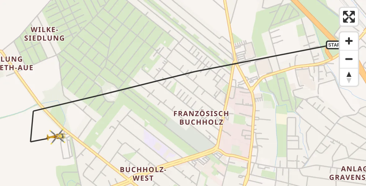 Flugroute Rettungshubschrauber Berlin - Berlin, 28 September 2026, 13:56