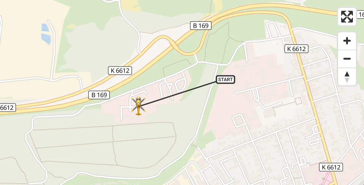 Flugroute Ambulanzhubschrauber ADAC Luftrettungsstation Senftenberg Hubschrauberlandeplatz - ADAC Luftrettungsstation Senftenberg Hubschrauberlandeplatz, 28 September 2026, 18:41