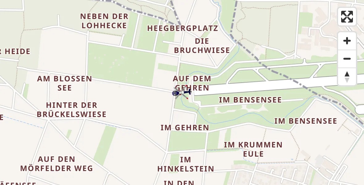 Flugroute Polizeihubschrauber Flughafen Frankfurt-Egelsbach - Flughafen Frankfurt-Egelsbach, 29 September 2026, 11:12