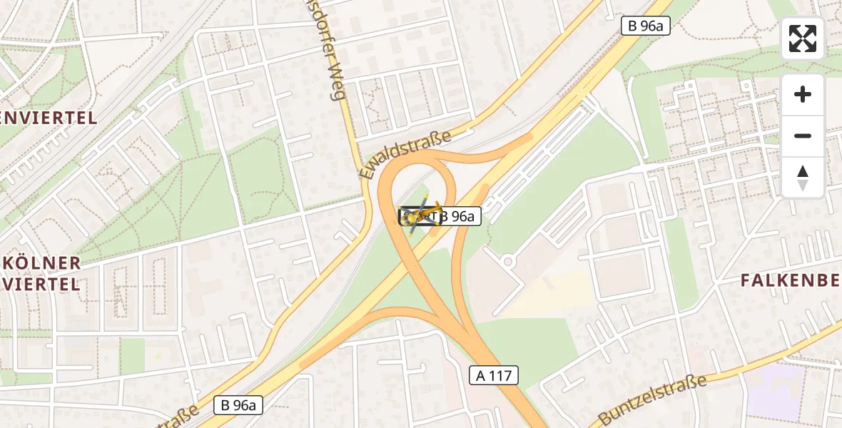 Flugroute Rettungshubschrauber Berlin - Berlin, 29 September 2026, 11:52