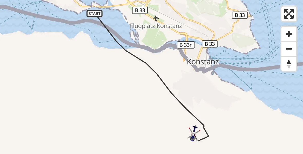 Flugroute Polizeihubschrauber Reichenau - Reichenau, 29 September 2026, 11:54