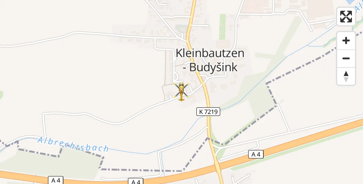 Flugroute Rettungshubschrauber Malschwitz - Malschwitz, 29 September 2026, 13:31