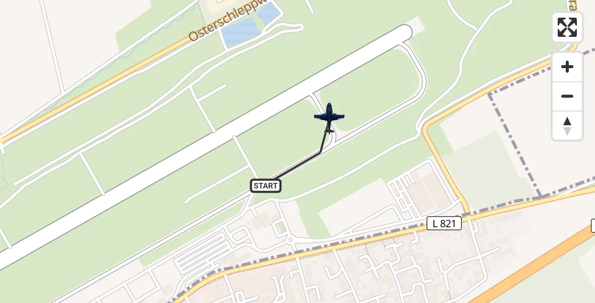 Flugroute Polizeiflugzeug Dortmund Flughafen - Dortmund Flughafen, 29 September 2026, 14:14