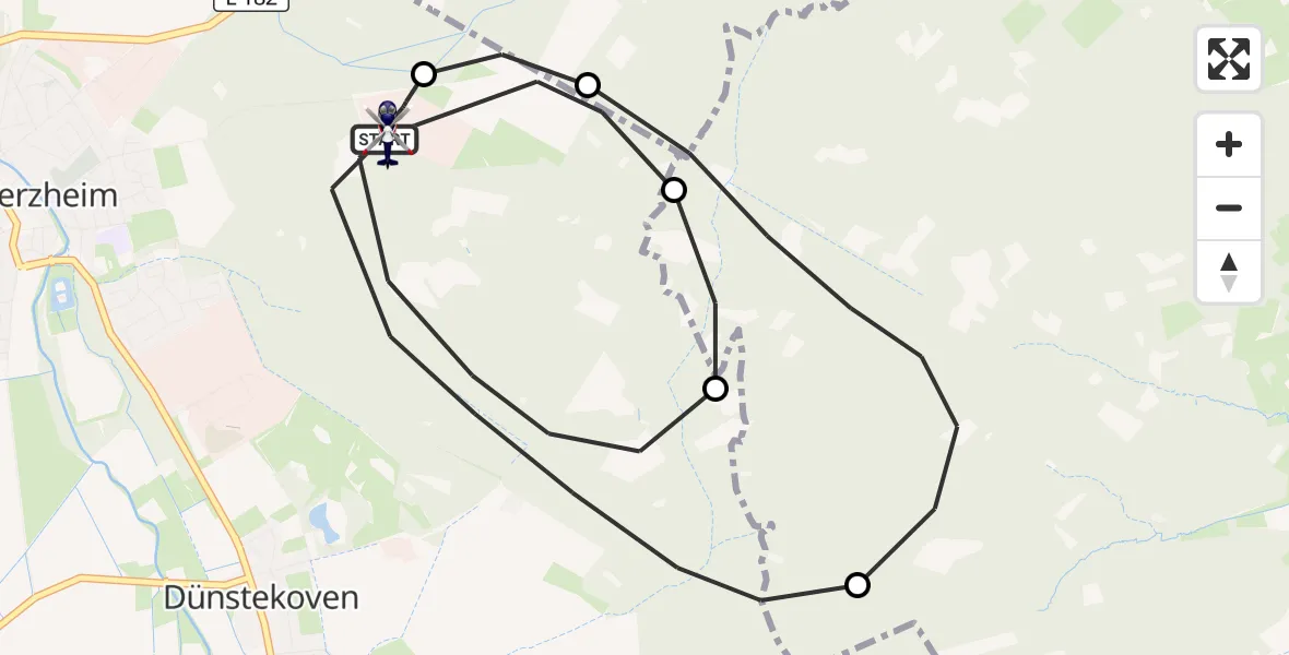 Flugroute Polizeihubschrauber Swisttal - Swisttal, 30 September 2026, 07:31