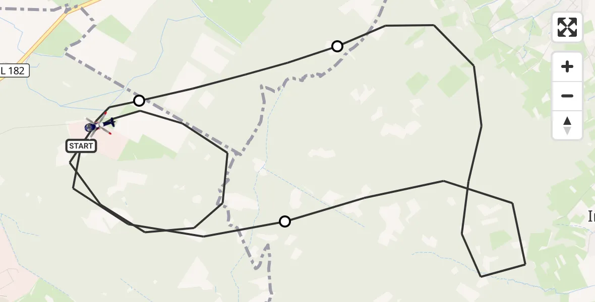 Flugroute Polizeihubschrauber Swisttal - Swisttal, 30 September 2026, 07:45