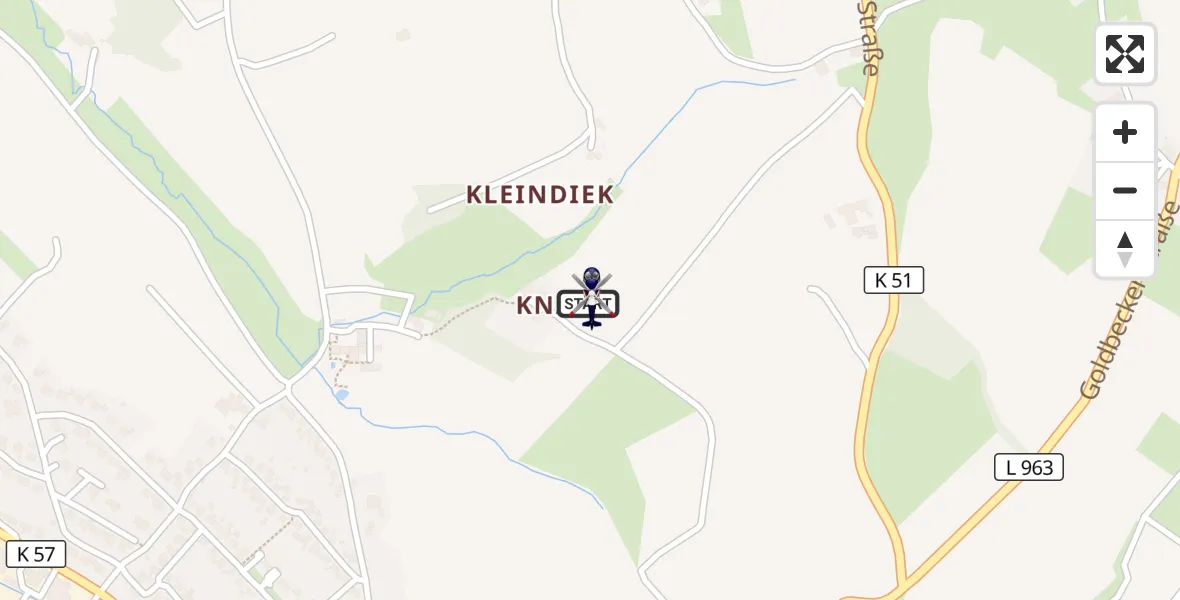 Flugroute Polizeihubschrauber Extertal - Extertal, 30 September 2026, 08:55