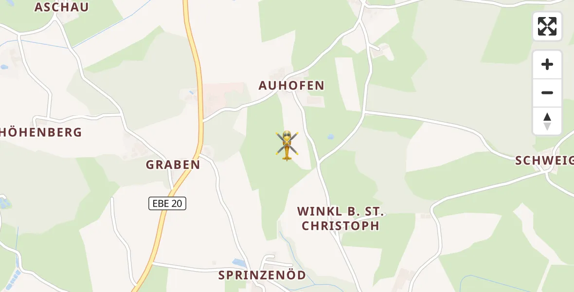 Flugroute Rettungshubschrauber Steinhöring - Steinhöring, 30 September 2026, 08:55
