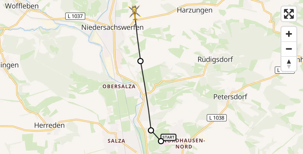 Rettungshubschrauber nach Harztor, L 1037 | 30 September 2026 17:00 ...