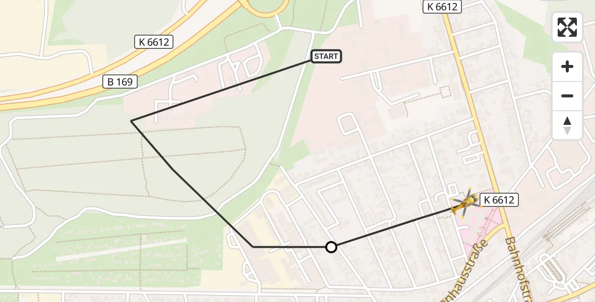 Flugroute Ambulanzhubschrauber ADAC Luftrettungsstation Senftenberg Hubschrauberlandeplatz - Senftenberg, 30 September 2026, 17:28