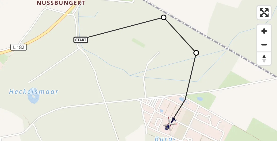 Flugroute Polizeihubschrauber Swisttal - Swisttal, 01 Oktober 2026, 07:35
