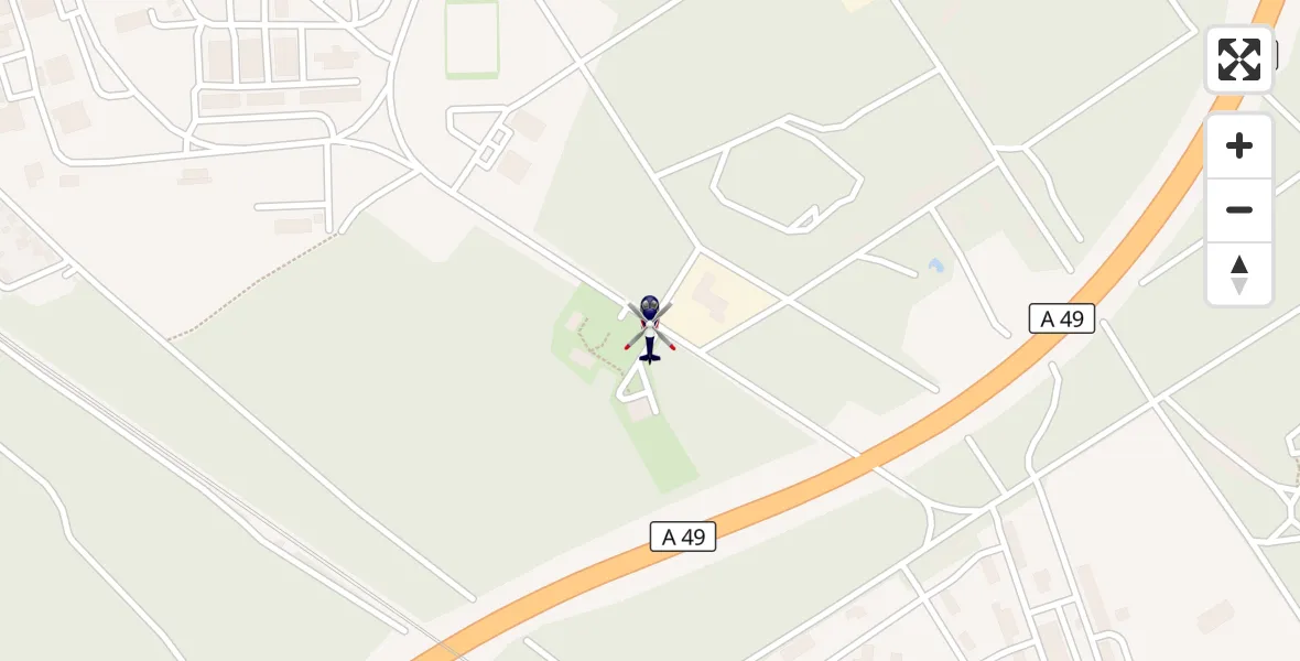 Flugroute Polizeihubschrauber Stadtallendorf - Stadtallendorf, 01 Oktober 2026, 09:10