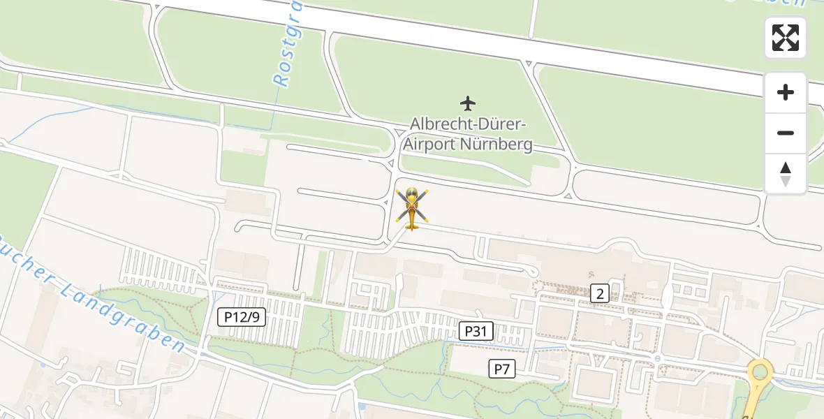 Flugroute Ambulanzhubschrauber Flughafen Nuremberg - Flughafen Nuremberg, 01 Oktober 2026, 16:19