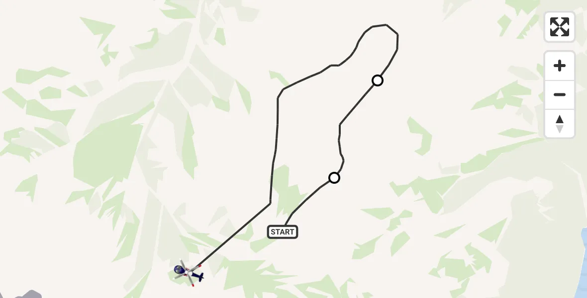 Flugroute Polizeihubschrauber Ramsau b.Berchtesgaden - Ramsau b.Berchtesgaden, 01 Oktober 2026, 22:17