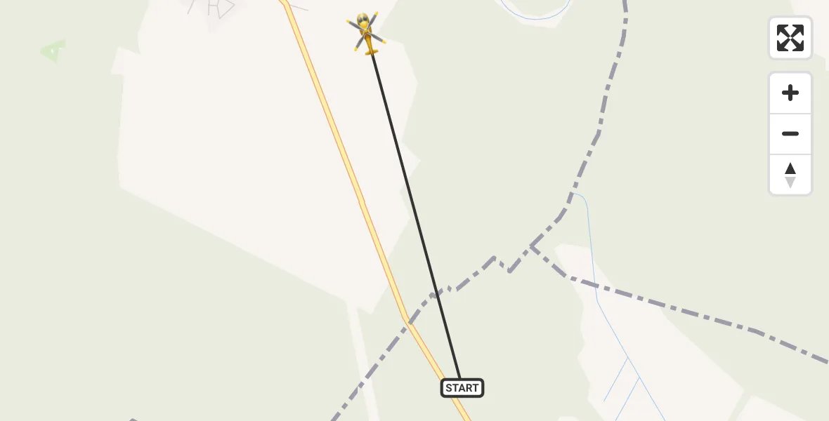 Flugroute Rettungshubschrauber Ruhner Berge - Parchim, 03 Oktober 2026, 09:48
