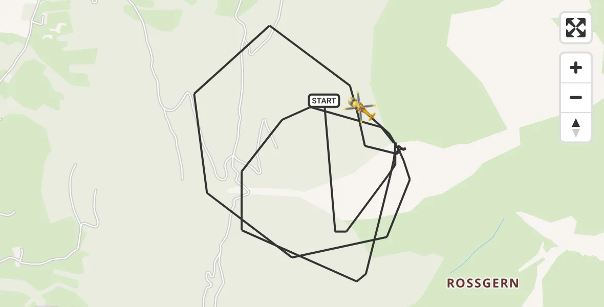 Flugroute Rettungshubschrauber Oberstdorf - Oberstdorf, 03 Oktober 2026, 13:20