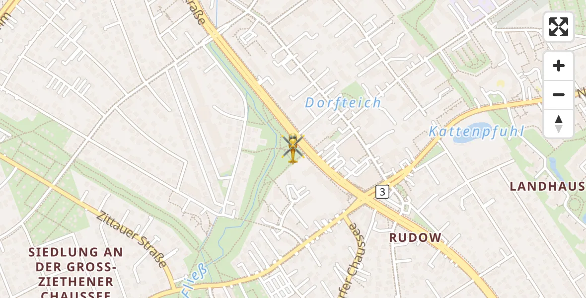 Flugroute Rettungshubschrauber Berlin - Berlin, 03 Oktober 2026, 15:42