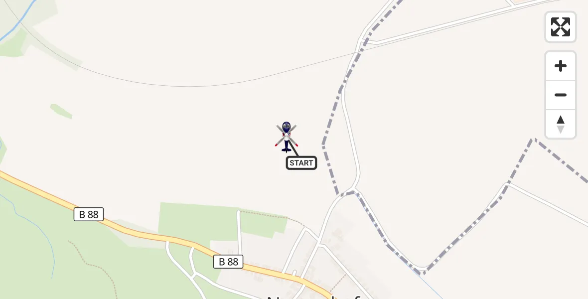 Flugroute Polizeihubschrauber Georgenthal - Georgenthal, 03 Oktober 2026, 15:44