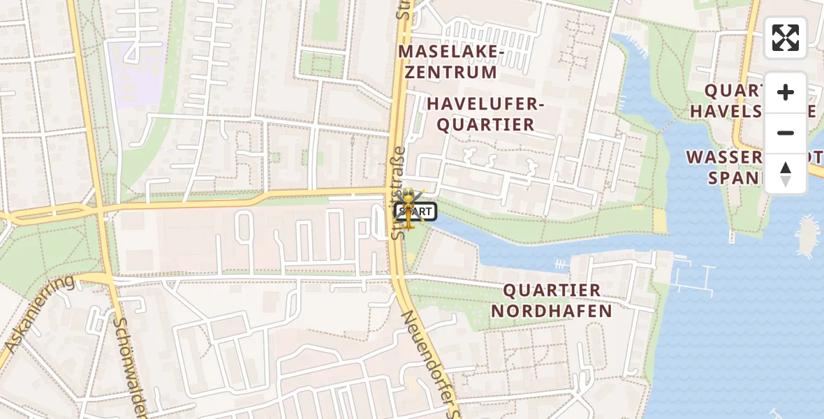 Flugroute Rettungshubschrauber Berlin - Berlin, 03 Oktober 2026, 20:04