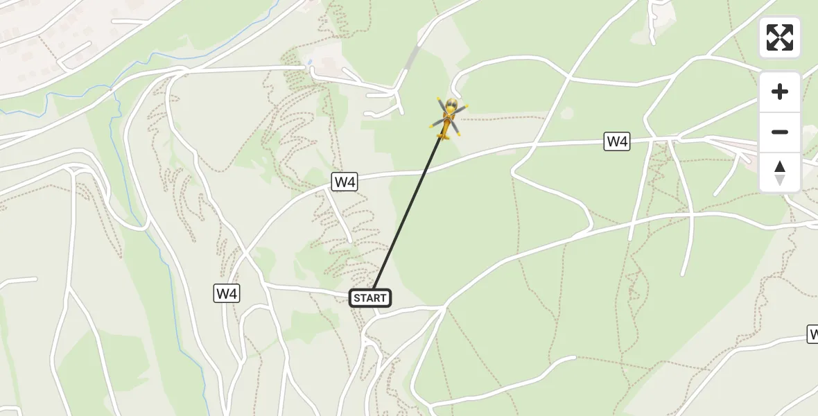 Flugroute Rettungshubschrauber Willingen (Upland) - Willingen (Upland), 04 Oktober 2026, 14:49
