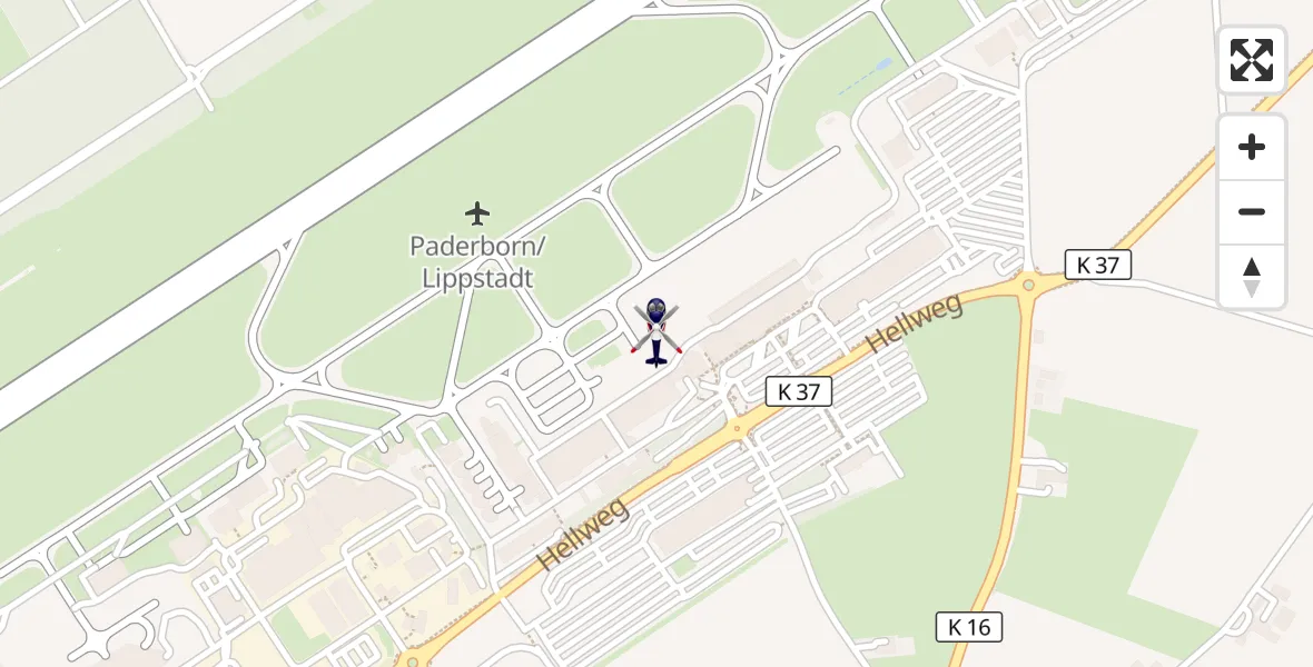 Flugroute Polizeihubschrauber Paderborn Lippstadt Flughafen - Paderborn Lippstadt Flughafen, 04 Oktober 2026, 15:00
