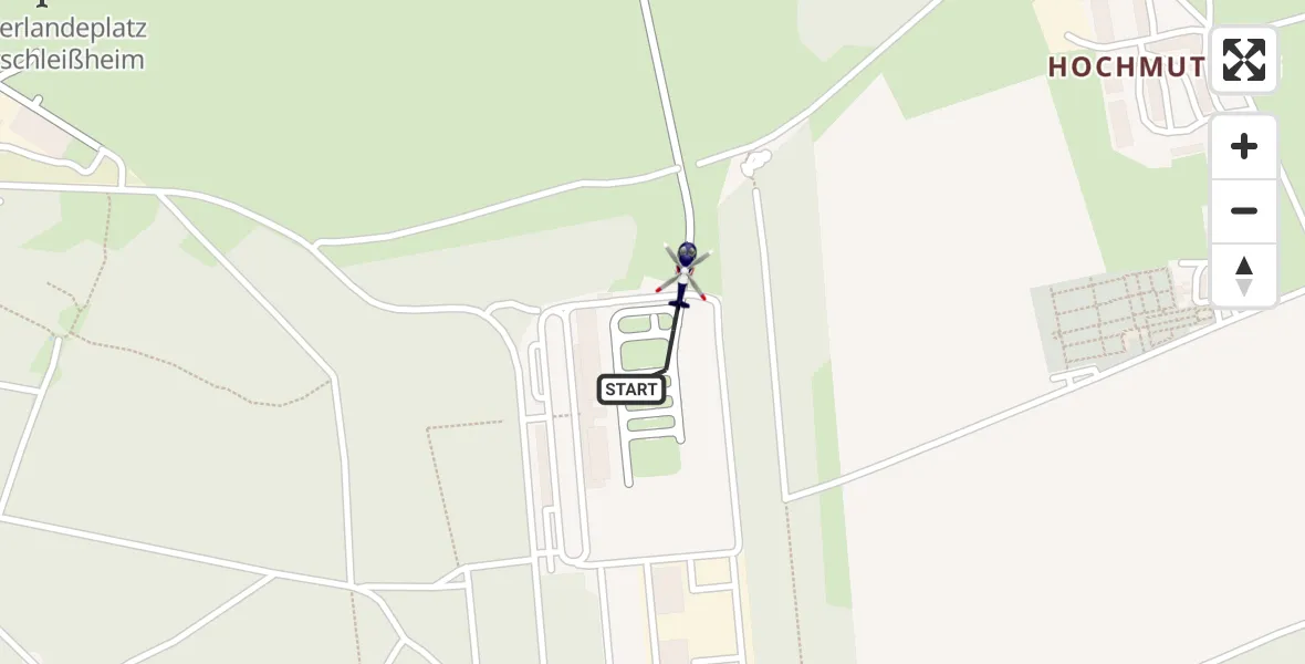 Flugroute Polizeihubschrauber Oberschleißheim - Oberschleißheim, 05 Oktober 2026, 08:03