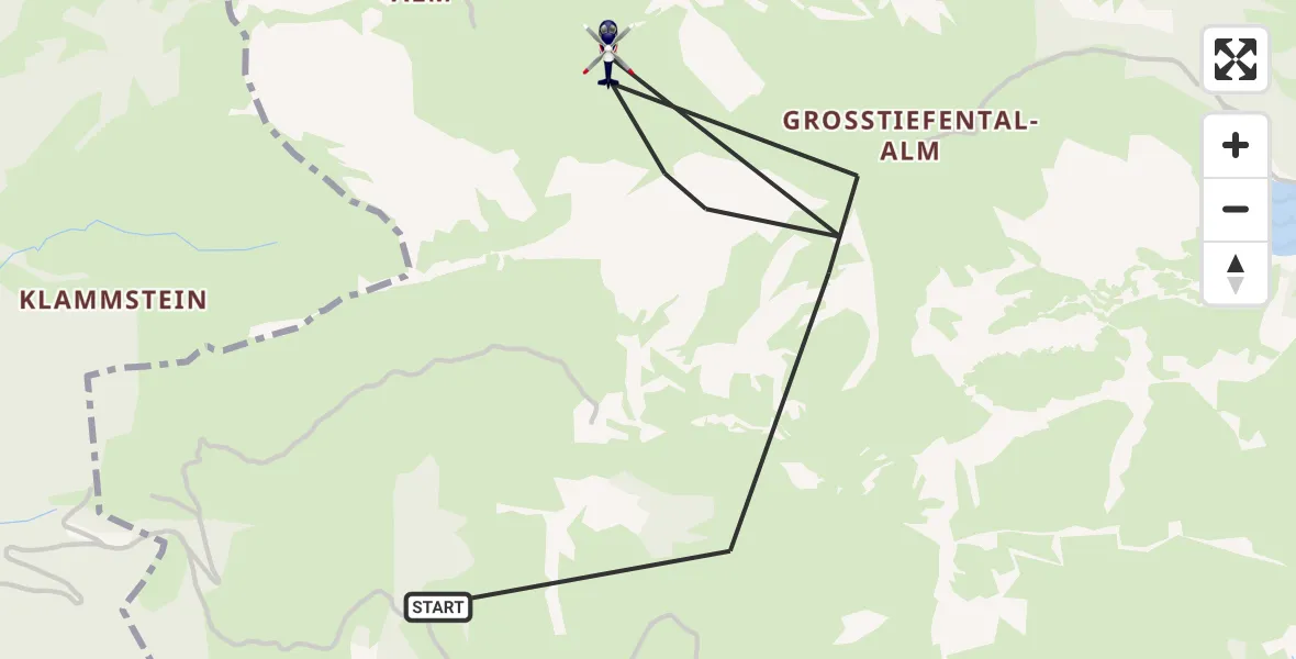 Flugroute Polizeihubschrauber Bayrischzell - Bayrischzell, 05 Oktober 2026, 09:33