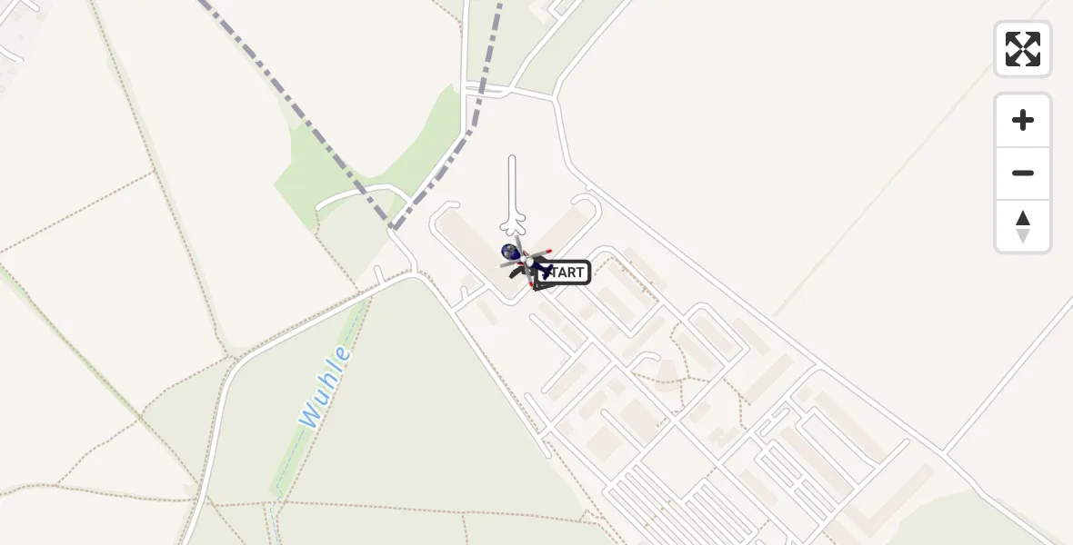 Flugroute Polizeihubschrauber Ahrensfelde Hubschrauberlandeplatz - Ahrensfelde Hubschrauberlandeplatz, 05 Oktober 2026, 11:37