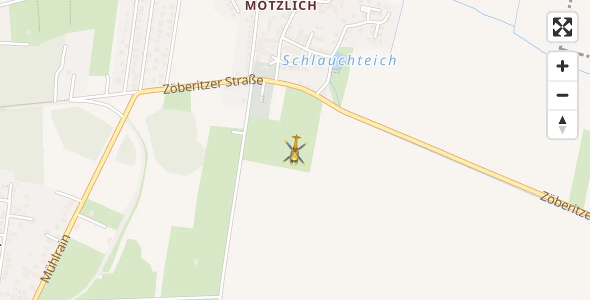 Flugroute Rettungshubschrauber Halle (Saale) - Halle (Saale), 05 Oktober 2026, 19:03