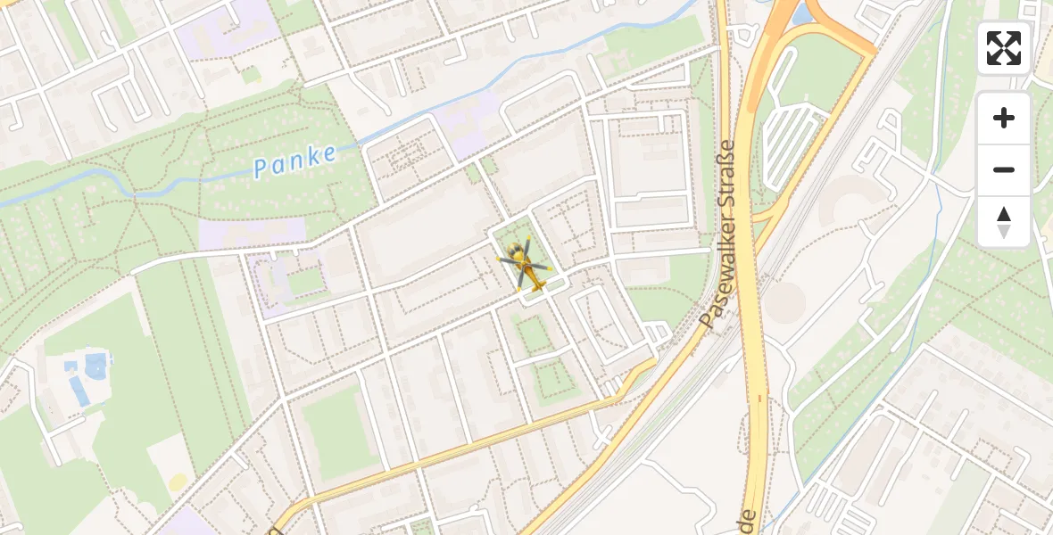 Flugroute Rettungshubschrauber Berlin - Berlin, 06 Oktober 2026, 06:13