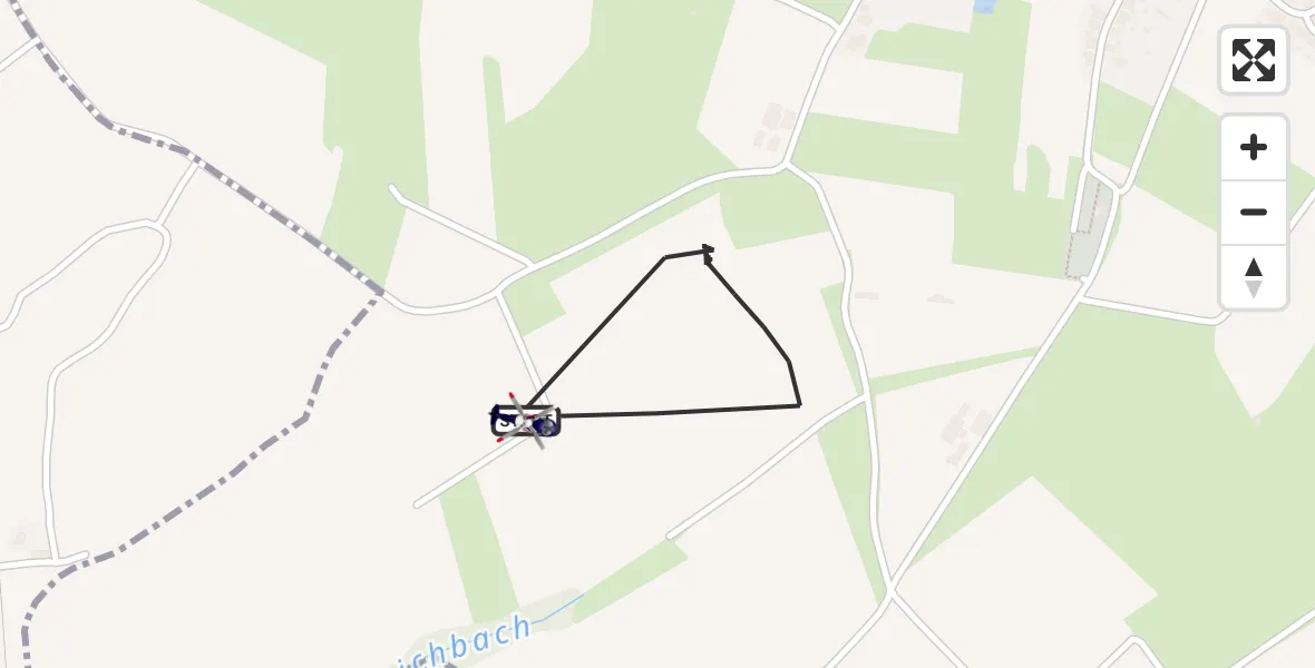 Flugroute Polizeihubschrauber Eppelborn - Eppelborn, 06 Oktober 2026, 09:01