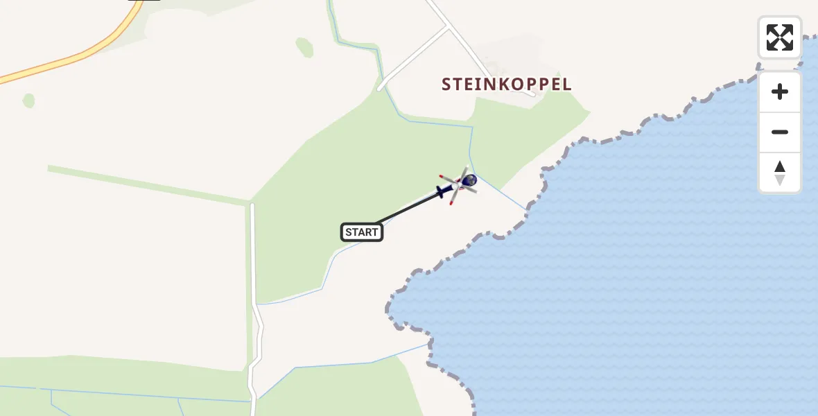 Flugroute Polizeihubschrauber Breege - Breege, 06 Oktober 2026, 09:30