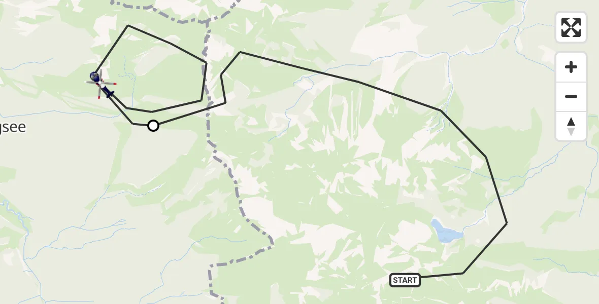 Flugroute Polizeihubschrauber Bayrischzell - Schliersee, 06 Oktober 2026, 12:54