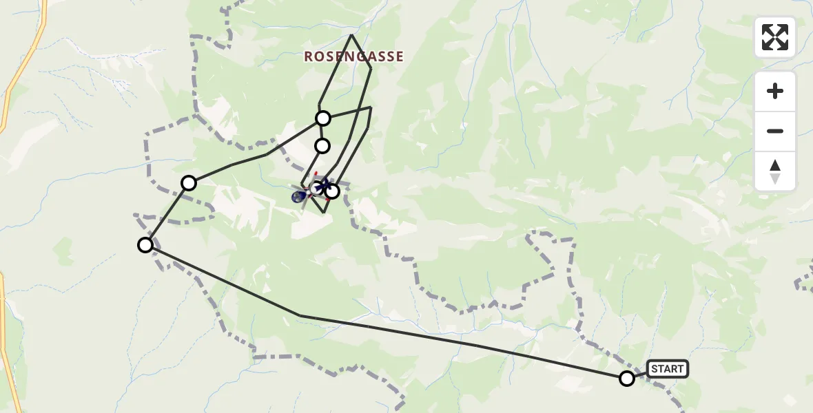 Flugroute Polizeihubschrauber Oberaudorf - Kiefersfelden, 06 Oktober 2026, 14:45