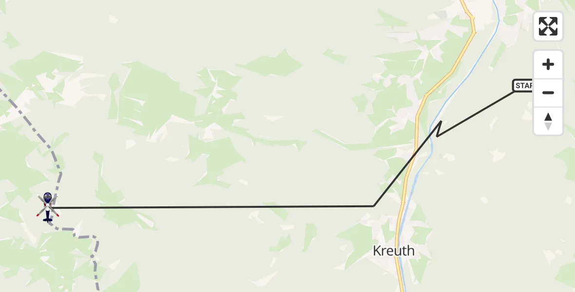 Flugroute Polizeihubschrauber Kreuth - Lenggries, 06 Oktober 2026, 15:07
