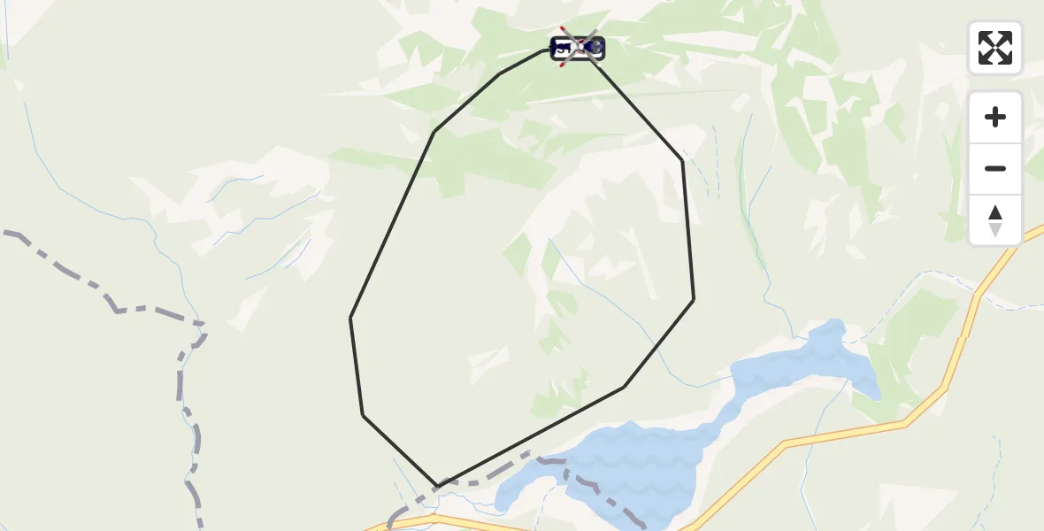 Flugroute Polizeihubschrauber Ruhpolding - Ruhpolding, 07 Oktober 2026, 10:20