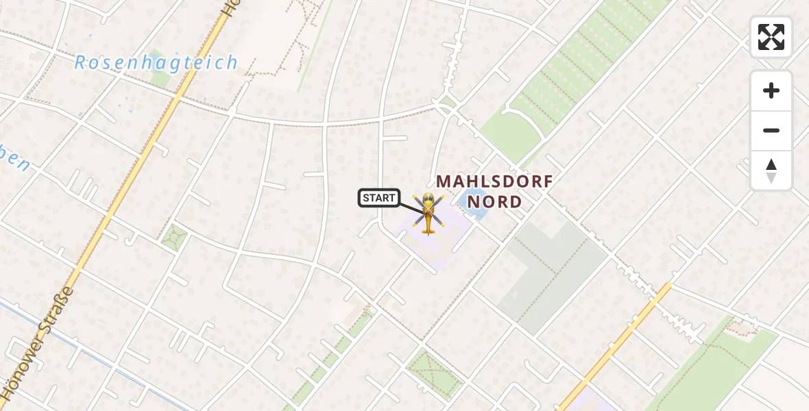 Flugroute Rettungshubschrauber Berlin - Berlin, 07 Oktober 2026, 11:45