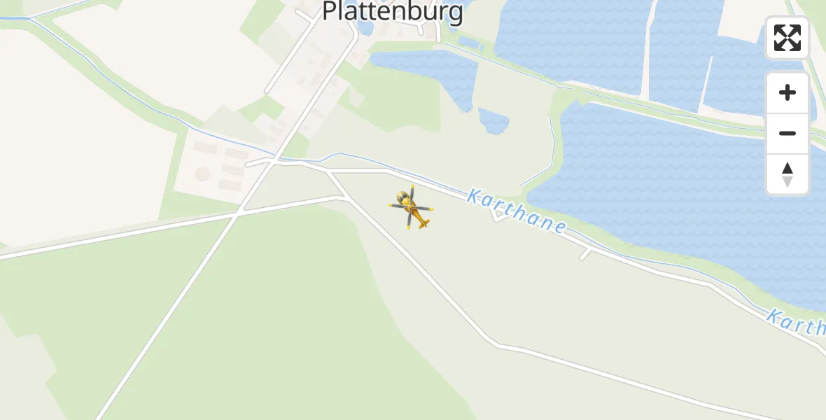 Flugroute Rettungshubschrauber Plattenburg - Plattenburg, 07 Oktober 2026, 16:34