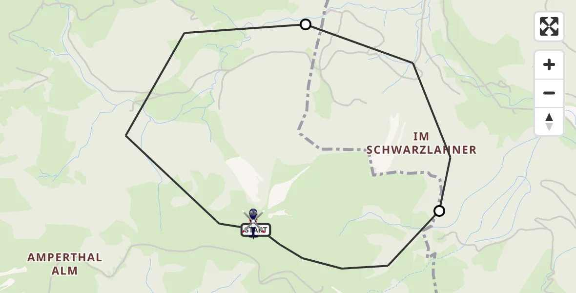 Flugroute Polizeihubschrauber Lenggries - Lenggries, 08 Oktober 2026, 08:35