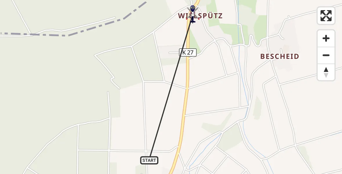 Flugroute Polizeihubschrauber Mechernich - Mechernich, 08 Oktober 2026, 15:40