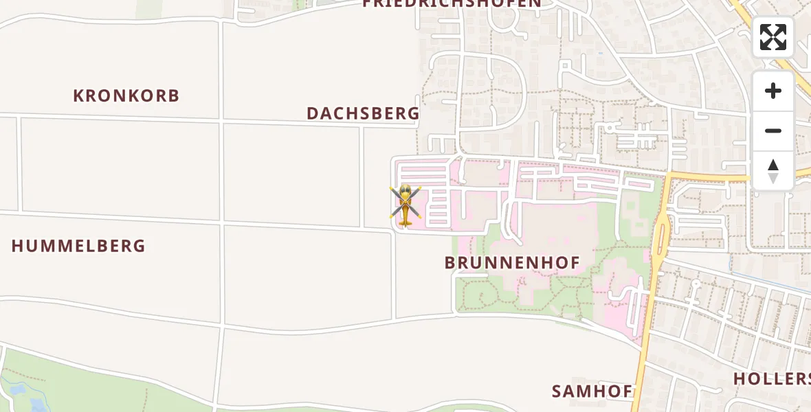 Flugroute Rettungshubschrauber Ingolstadt Hospital - Ingolstadt Hospital, 08 Oktober 2026, 15:52