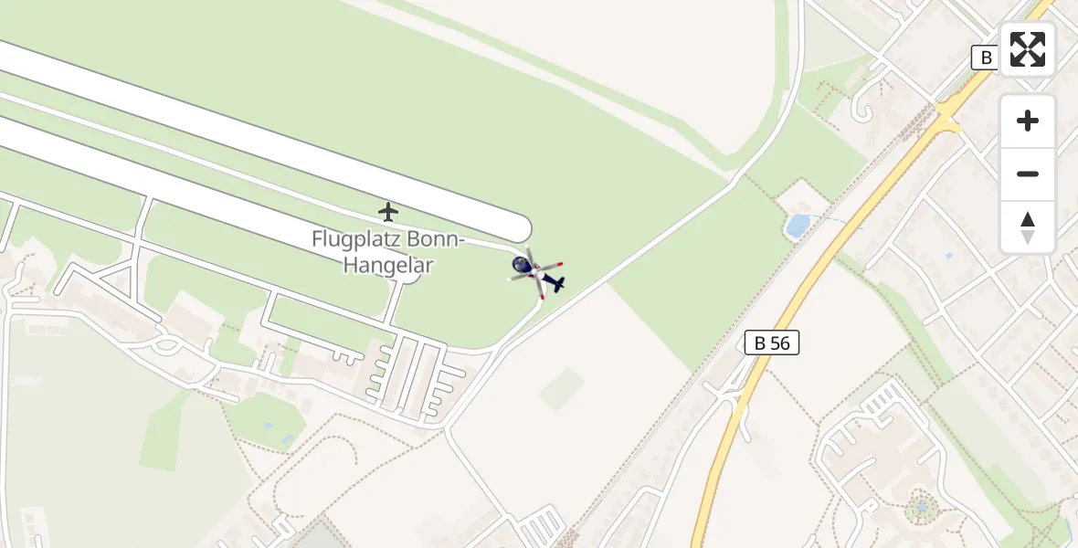 Flugroute Polizeihubschrauber Sankt Augustin - Sankt Augustin, 08 Oktober 2026, 16:02