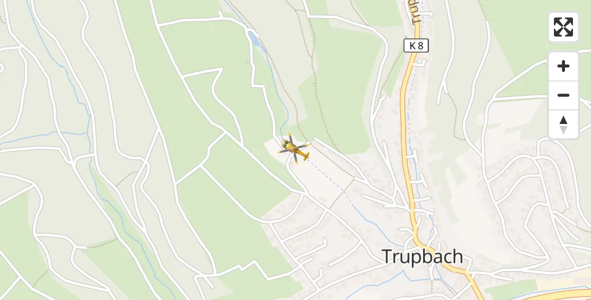 Flugroute Rettungshubschrauber Siegen - Siegen, 08 Oktober 2026, 16:17