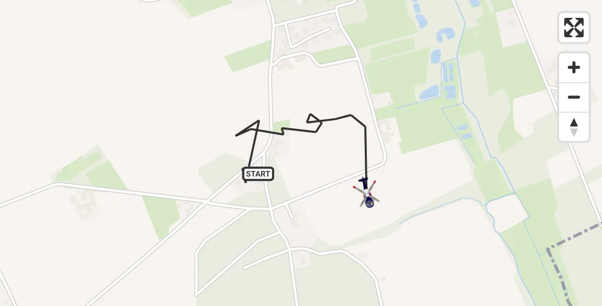 Flugroute Polizeihubschrauber Dünsen - Dünsen, 08 Oktober 2026, 17:51