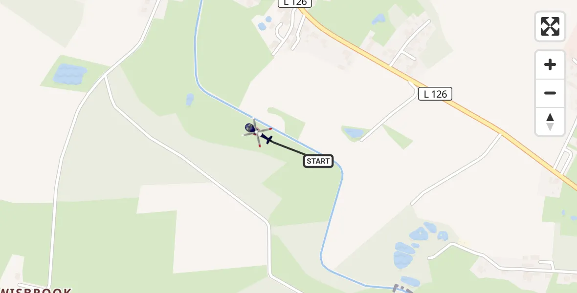 Flugroute Polizeihubschrauber Hamweddel - Hamweddel, 08 Oktober 2026, 19:26